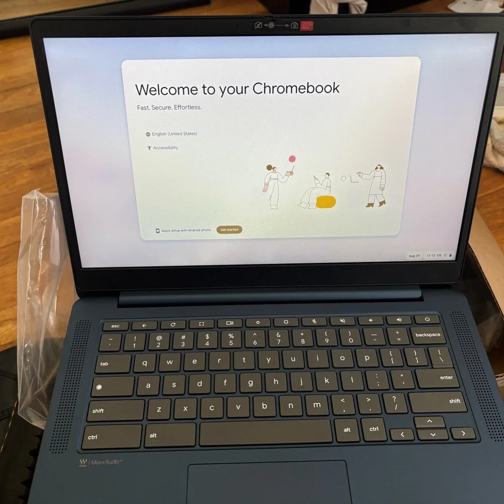 Lenovo Laptop - Elegant Blue Finish